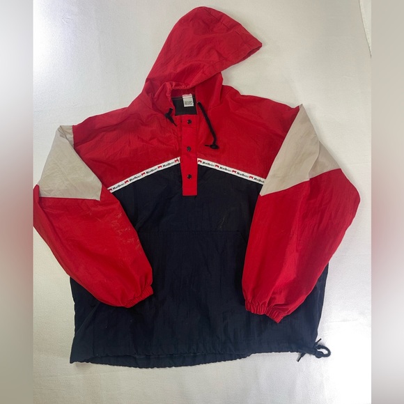 Vintage Marlboro Winbreaker Pullover Hoodie Jacket Size Large B - Picture 5 of 10